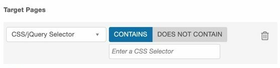 TargetPagesCSSSelector